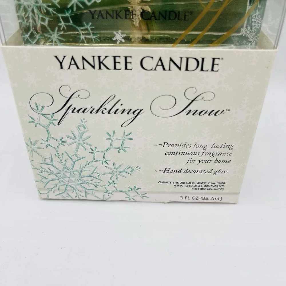 RARE YANKEE CANDLE Reed Diffuser Highly Fragranced SPARKLING SNOW 3Oz NEW SEALED